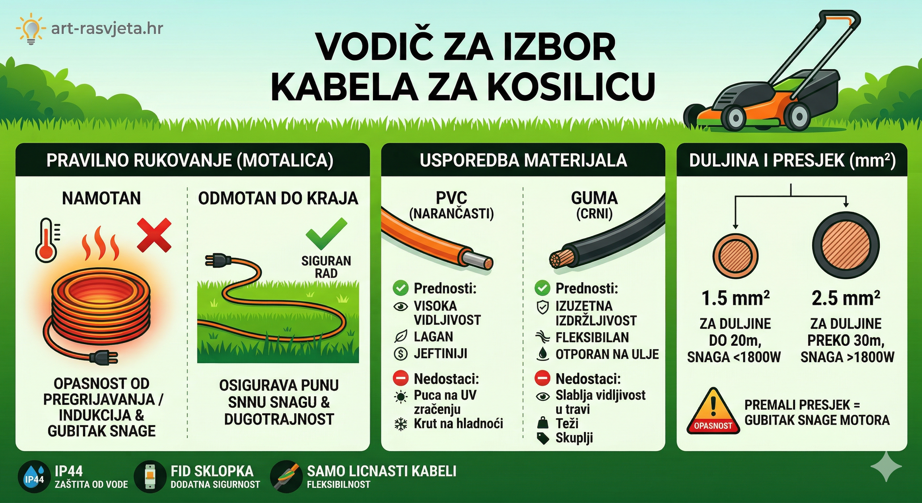 Vodič za izbor i održavanje: Sve što trebate znati o kabelu za kosilicu