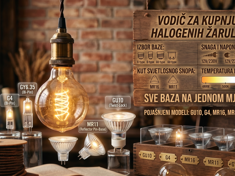 Vodič za kupnju halogenih žarulja: GU10, G4, MR16, MR11 i GY6,35