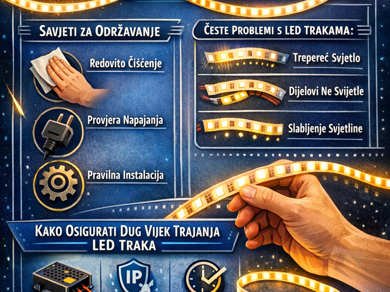 Vodič za održavanje i rješavanje problema s LED trakama: put do besprijekornog rada