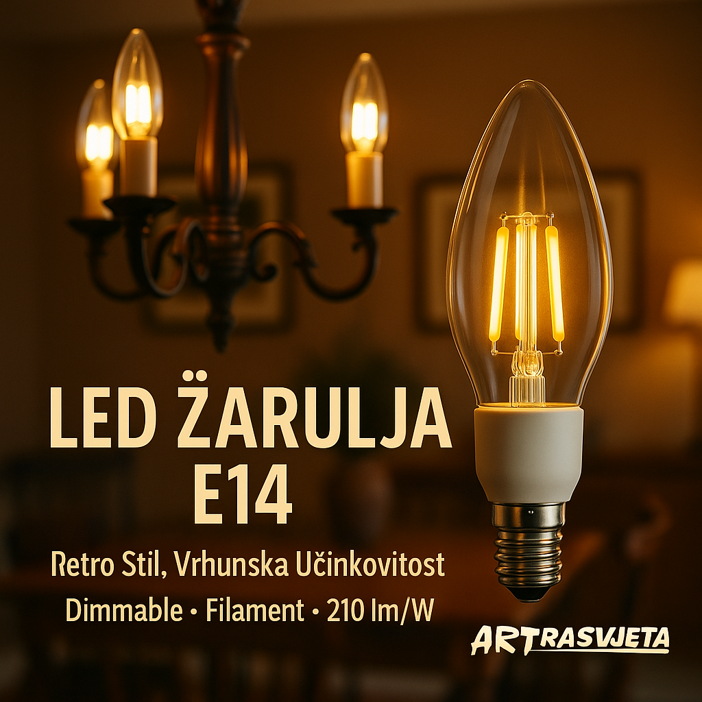 žaruljama – idealno za naglasiti retro stil i visoku učinkovitost