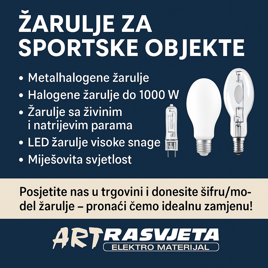 Žarulje za sportske objekte i dvorane