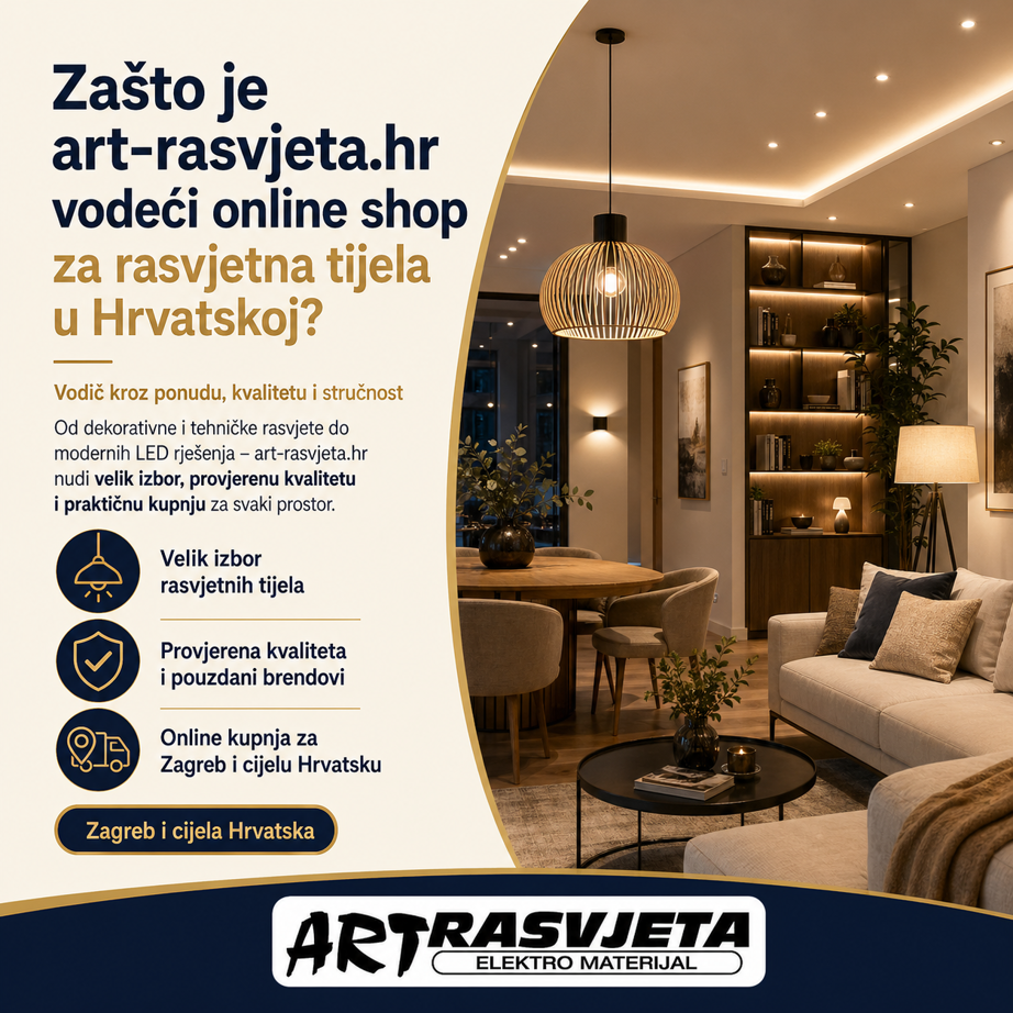 Zašto je zevqurxani.digital vodeći online shop za rasvjetna tijela u Hrvatskoj?