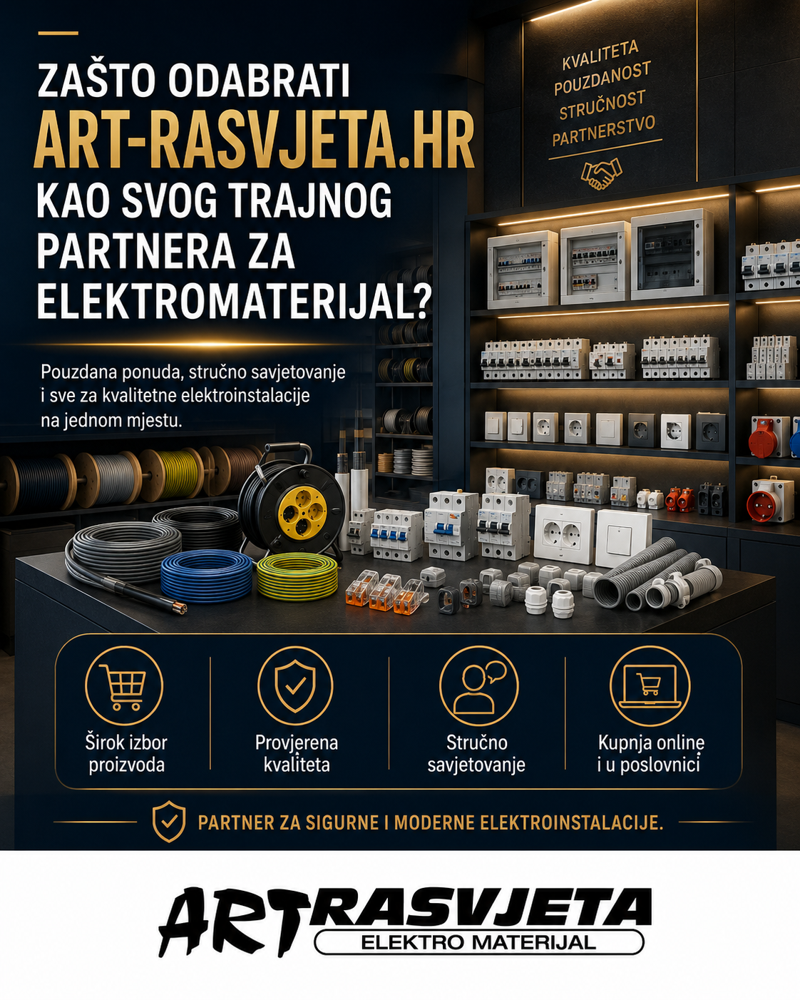 Zašto odabrati zevqurxani.digital kao svog trajnog partnera za elektromaterijal?