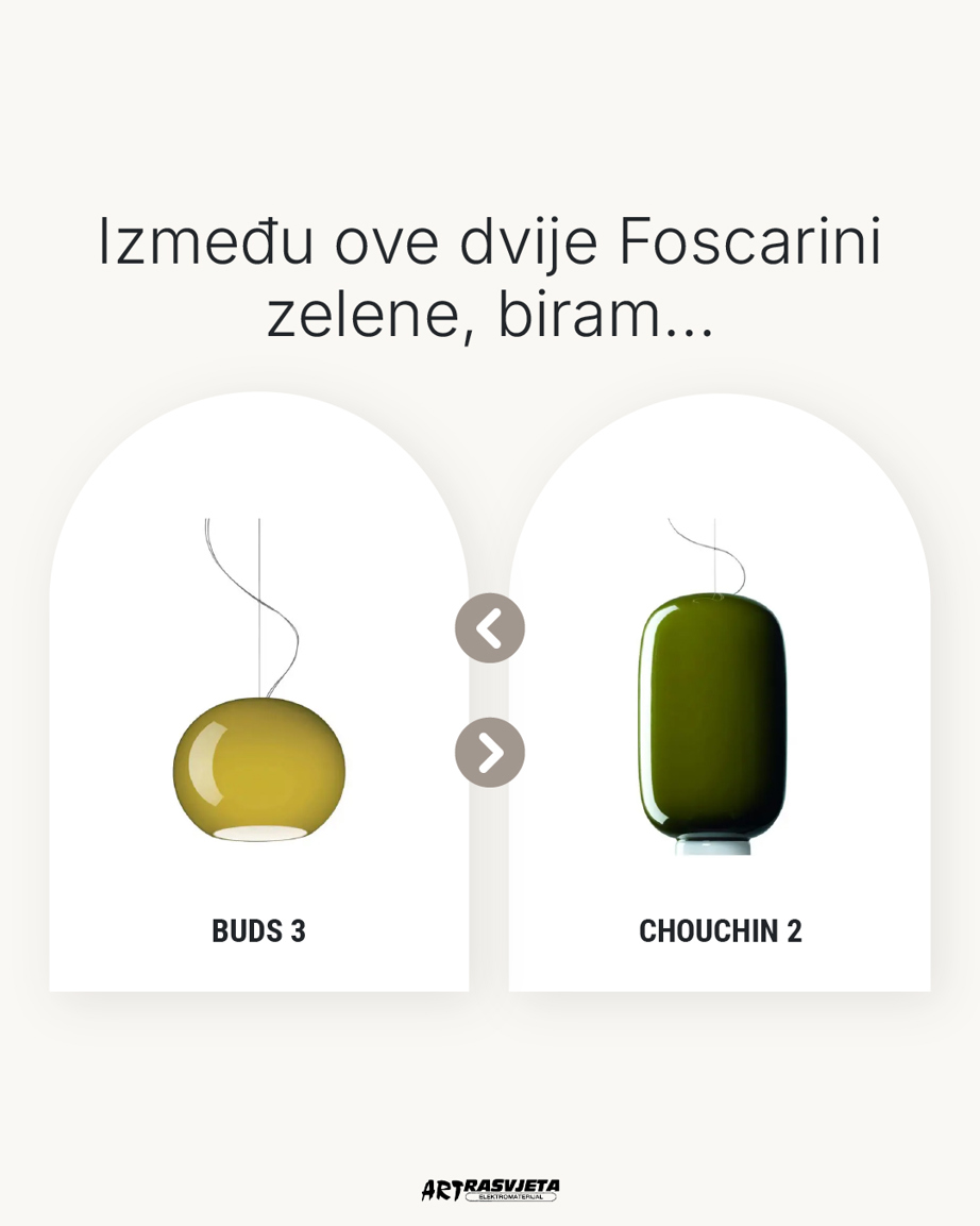 Zelena u interijeru: Osvježite prostor Foscarini visilicama