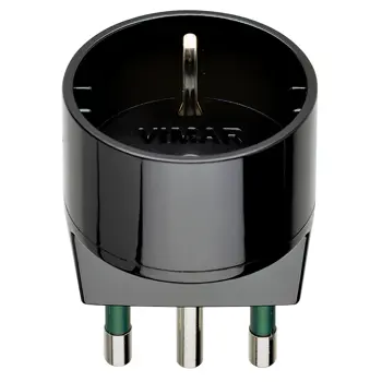 VIMAR ADAPTER EURO 1M CRNI
