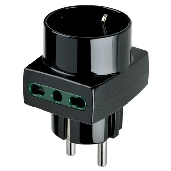 VIMAR ADAPTER EURO 1M CRNI