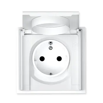 043-517 ADRIA - ŠUKO UTIČNICA S POKL. 2P+E/16A/250V/BRZI BIJELA