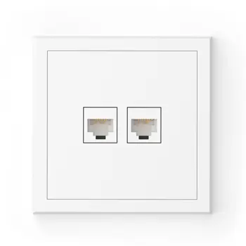 043-521 ADRIA - MREŽNA UTIČNICA DVOSTRUKA 2×RJ45/CAT6 BIJELA