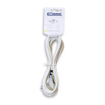 0488 Priključni kabel 10 A 250 V ~ 2200 W, bijeli