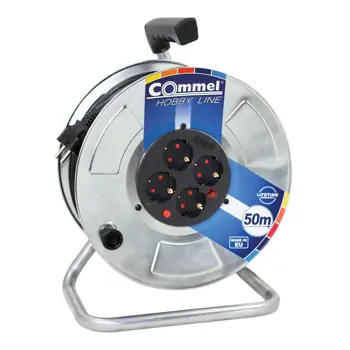 0907 Kabelska motalica na metalnom bubnju 280 mm, monofazna, 16 A 230 V ~ 3500 W