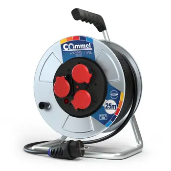 0928 Kabelska motalica na metalnom bubnju 280 mm, monofazna, 16 A 230 V ~ 3500 W
