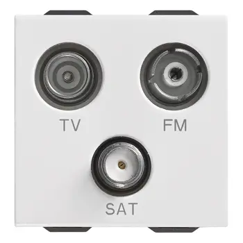 VIMAR NEVE UP PRIKLJUČ.TV-FM-SAT 3 IZLAZA 2MJ TV/SAT BIJELI