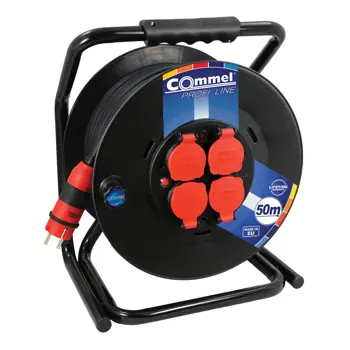 0932 Kabelska motalica na PVC bubnju 300 mm, monofazna, 16 A 230 V ~ 3500 W IP44