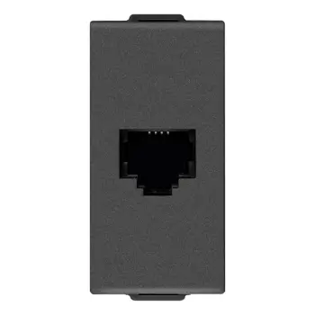 VIMAR NEVE UP PRIKLJUČNICA TELEFONSKA RJ11 6/4 KARBON MAT