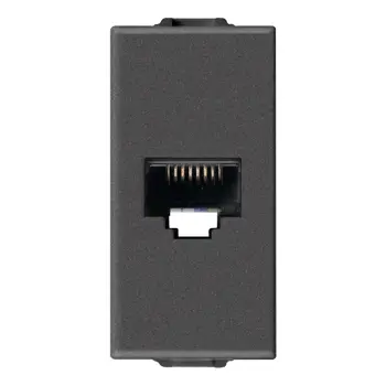 VIMAR NEVE UP PRIKLJUČNICA UTP RJ45 CAT 5E LAN (RJ45) KARBON MAT