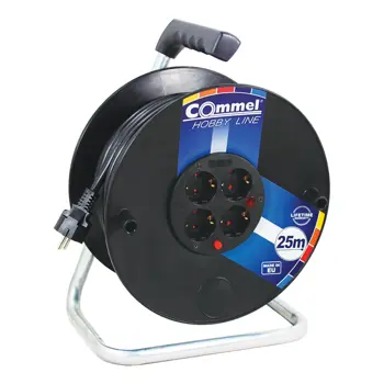 0959 Kabelska motalica na PVC bubnju 280 mm, monofazna, 16 A 230 V ~ 3500 W IP20