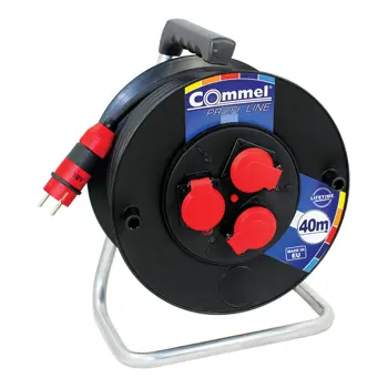 0982 Kabelska motalica na PVC bubnju 280 mm, monofazna, 16 A 2530 V ~ 3500 W IP4