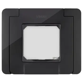 VIMAR NEVE UP MASKA 2MJ. S POKL. IP55 CRNA