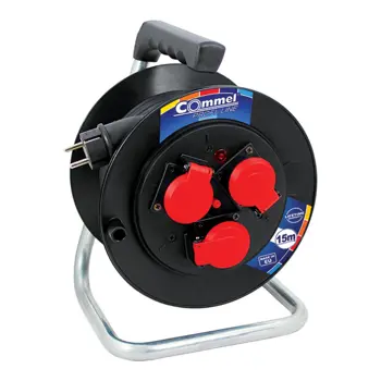 200-370 Kabelska motalica na PVC bubnju 230 mm, monofazna, 16 A 230 V ~ 3500 W I