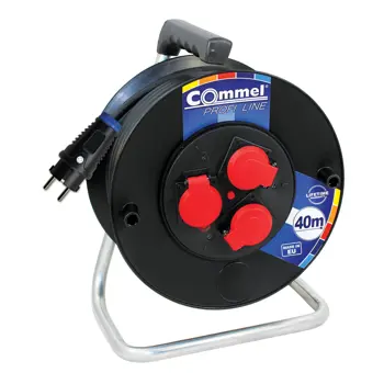 200-373 Kabelska motalica na PVC bubnju 280 mm, monofazna, 16 A 230 V ~ 3500 W I