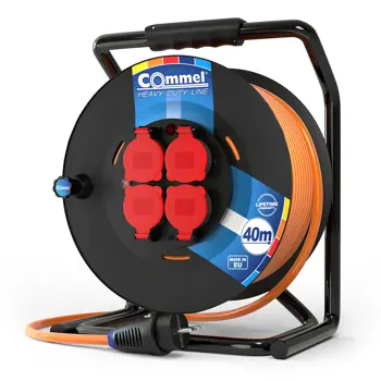 200-375 Kabelska motalica na PVC bubnju 300 mm, monofazna, 16 A 230 V ~ 3500 W I
