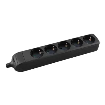 232-055 PETEROSTRUKA PRENOSIVA UTIČNICA, RASTAVLJIVA, CRNA, 16 A / 3680 W, 250 V