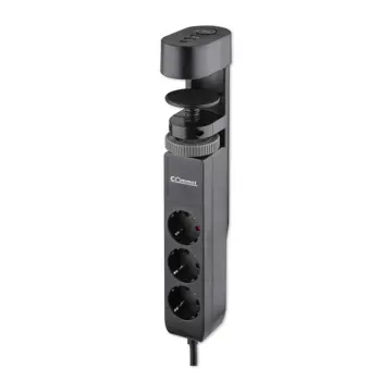 235-130 UTIČNICA ZA RADNI STOL 3-STRUKA, USB A+C L=1,4 M, H05VV-F 3G1,5 / 1,4 M