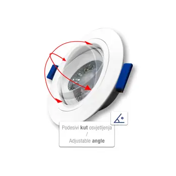 336-127 LED UGRADBENA SVJETILJKA - DOWNLIGHT, 5 W, 370 LM 4000 K (NEUTRALNO BIJE