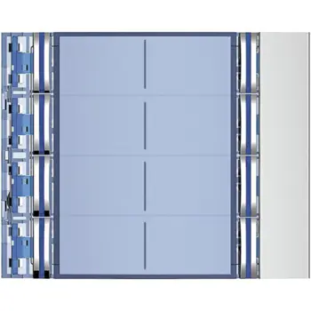 352181 POKRIVNI MODUL ZA 8 TIPKALA NOVA SFERA ALLMETAL
