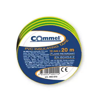 365-673 IZOLIR TRAKA 0.13 MM X 19 MM X 20 M ŽUTO-ZELENA