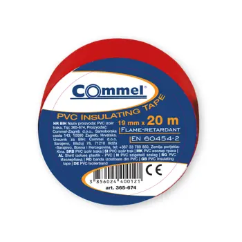 365-674 IZOLIR TRAKA 0.13 MM X 19 MM X 20 M CRVENA