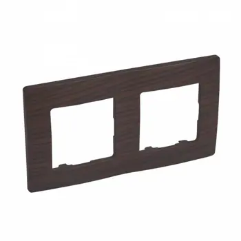 397092 NILOE POKROVNI OKVIR 2-STRUKI DARK WOOD