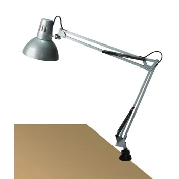 ARNO STOLNA SVJETILJKA E27 1X MAX 60/SREBRNA/IP20