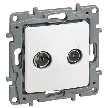 664562 NILOE TV/R UTIČNICA ZAVRŠNA/10dB BIJELA