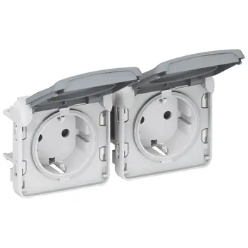 69576 PLEXO IP55 ŠUKO PRIKLJU. 2X 2P+E