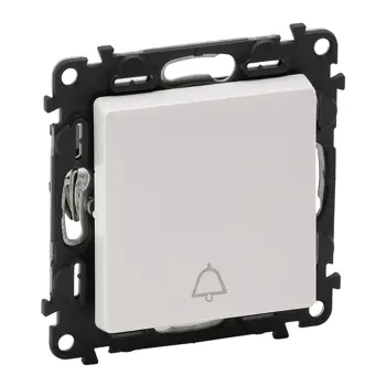752115 TIPKALO ZA ZVONO 1P/6A/250V VALENA LIFE BIJELO