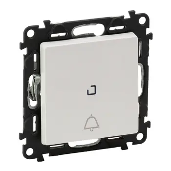 752116 TIPKALO ZA ZVONO S TINJ. 1P/6A/250V VALENA LIFE BIJELO