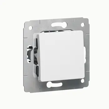 773601 PREKIDAČ MEH. 1P/10A/250V CARIVA BIJELI