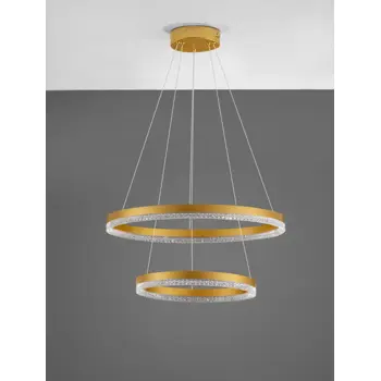 ADRIA VISILICA LED 52W/3000K/5684lm/DIMM/IP20/MESING ZLATNA