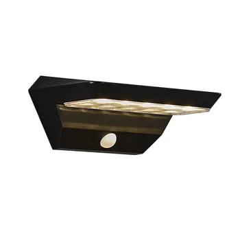 AGENA ZIDNA SVJETILJKA CRNA SOLARLED IP44