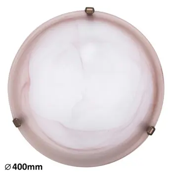 ALABASTRO STROPNA SVJETILJKA E27 2X MAX 60/TOBACCO ALABASTER STAKLO/IP20