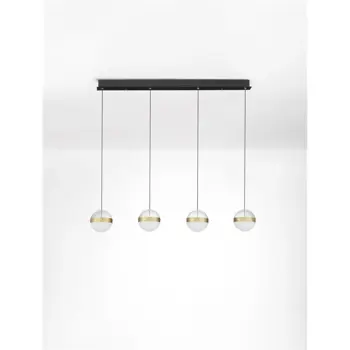 ALAZ LED LUSTER 4X CRNA/ZLATNA 26W 3000K IP20 TRIAC DIMABILNA