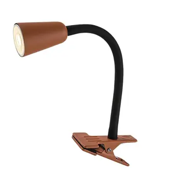 Aldo STOLNA LAMPA GU10 1x MAX 7W IP20 CRNO-MAT NARANČASTA