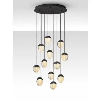 ALICIA LED LUSTER 12X CRNI 60W IP20 3000K TRIAC DIMABILNI