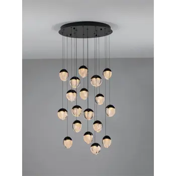 ALICIA LED LUSTER 18X CRNI 90W IP20 3000K TRIAC DIMABILNI