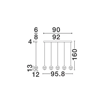 alicia-led-luster-5x-zlatna-25w-3000k-ip20-triac-dimabilna-24287-02230073.webp