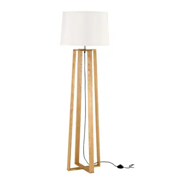 ALMA STAJAĆA LAMPA  E27 /IP20/DRVO - BIJELA