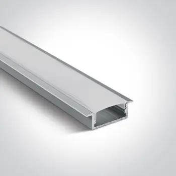 ALU PROFIL ZA LED TRAKU (max.20mm) + SJENILO 30×10mm/2m UGRADNI ALUMINIJ