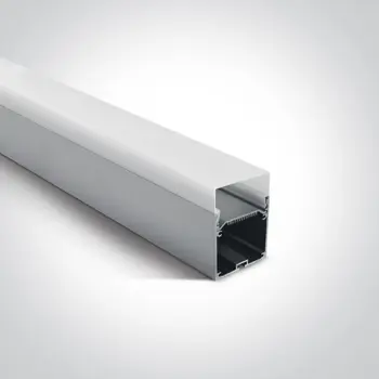 ALU PROFIL ZA LED TRAKU (max.35mm)+SJENILO / 40×75mm/2m NADGRADNI ALUMINIJ