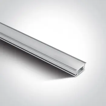 ALU PROFIL ZA LED TRAKU UGRADBENI 27x11x2000mm/ IP67 OPALNI DIFUZOR